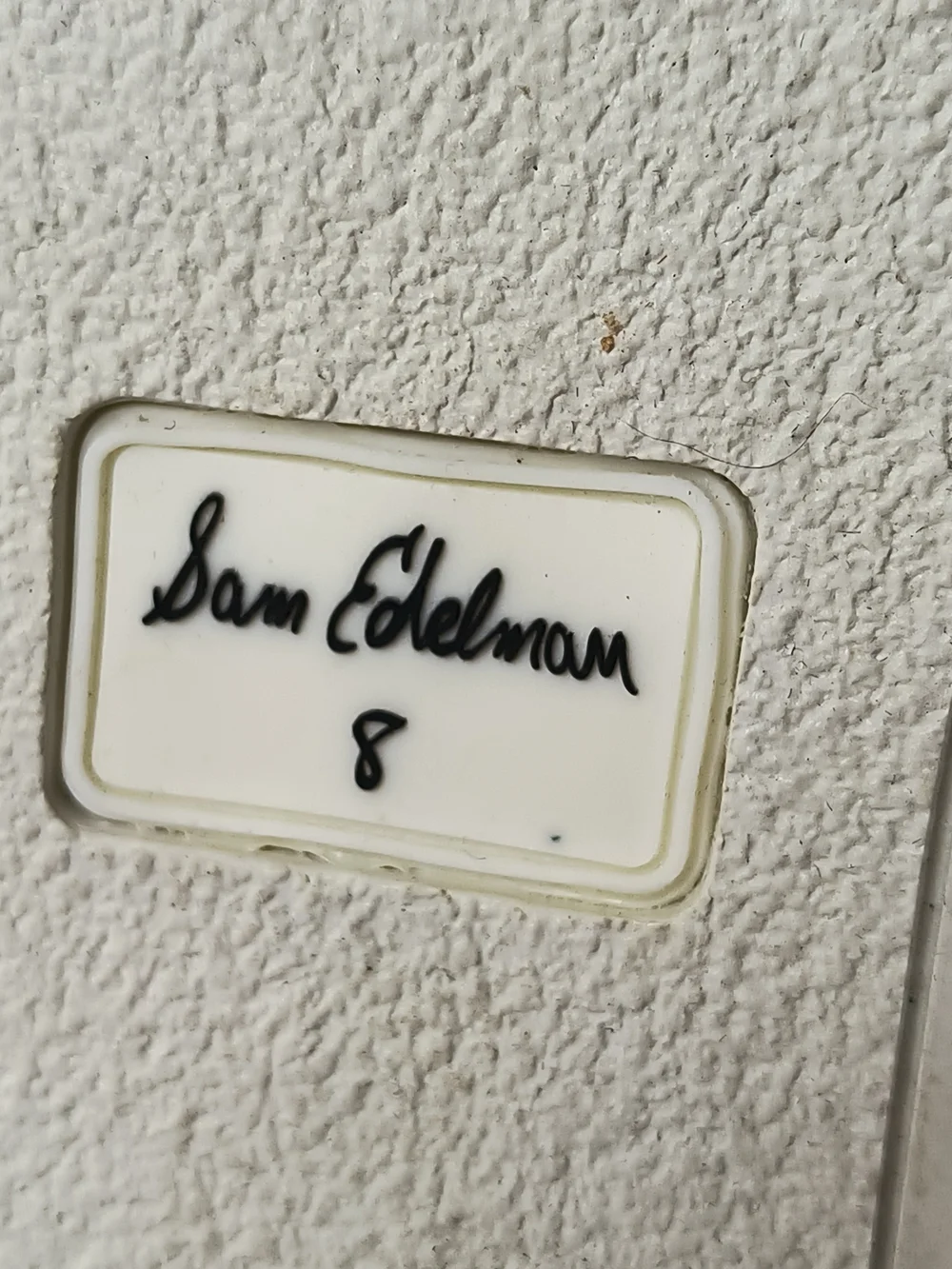 Sam Edelman Kavi 8 White Label with Black Script - Tie Dye